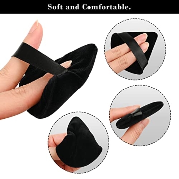 Velvet Triangular Powder Puffs for Perfect Makeup Blending