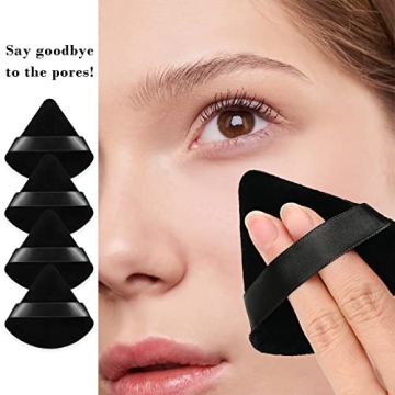 Velvet Triangular Powder Puffs for Perfect Makeup Blending