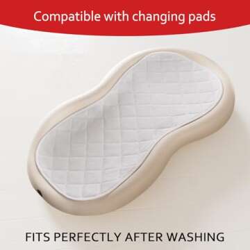 Moonsea Quilted Thicker Changing Pad Liner 3 Pack Waterproof, Fit for Changing Pad Liners are Warm O...