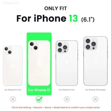ORNARTO Compatible with iPhone 13 Case 6.1, Slim Liquid Silicone 3 Layers Full Covered Soft Gel Rubb...