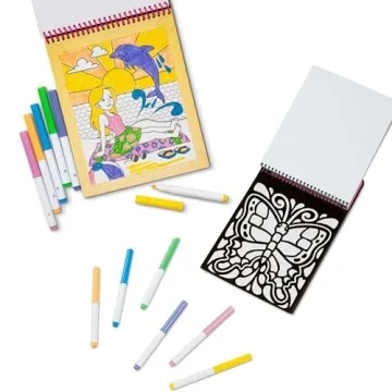 Melissa & Doug Color by Numbers & Magic Velvet 3-Pack