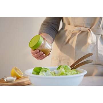 iLIDS Mason Jar Storage Lid, Regular Mouth, Orange, Pack of 2