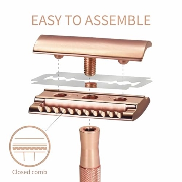 Bambaw Double Edge Safety Razor - Sustainable Rose Gold Women's Razor