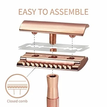 Bambaw Double Edge Safety Razor - Sustainable Rose Gold Women's Razor