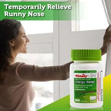 TIME-CAP LABS, INC. Timely Cetirizine HCl 10 Mg 365 Tablets - Compared to Zyrtec Active Ingredient Tablets – 24 Hour Allergy Relief from Sneezing, Runny Nose, Itchy Watery Eyes, Itchy Throat or Nose