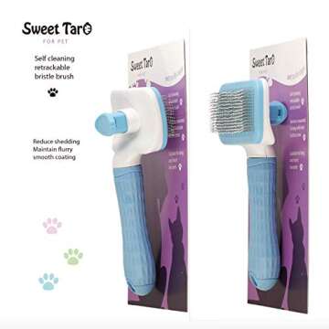 Sweet Taro Pet Grooming Brush - Ideal for Reducing Shedding