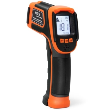 KIZEN Infrared Thermometer Gun (LaserPro LP300) - Accurate Handheld Surface Thermometer for Grill, O...