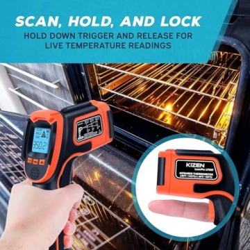 KIZEN Infrared Thermometer Gun for Home and Cooking