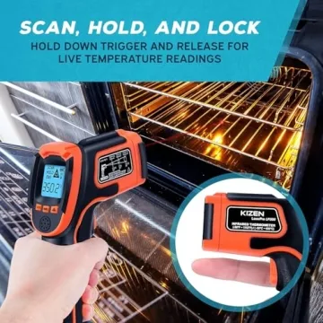 KIZEN Infrared Thermometer Gun for Home and Cooking