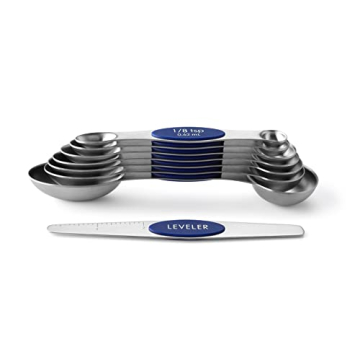 Magnetic Stainless Steel Measuring Spoons Set for Cooking