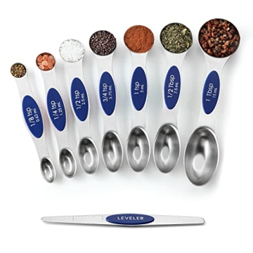 Magnetic Stainless Steel Measuring Spoons Set for Cooking