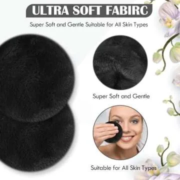 Orighty Makeup Remover Pads - Soft & Reusable 50 Count