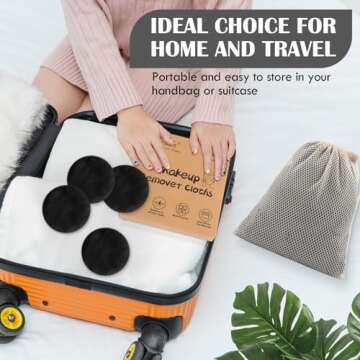 Orighty Makeup Remover Pads - Soft & Reusable 50 Count