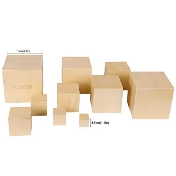 TOWO Sturdy Wooden Stacking Boxes for Creative Learning