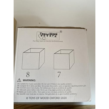 TOWO Sturdy Wooden Stacking Boxes for Creative Learning