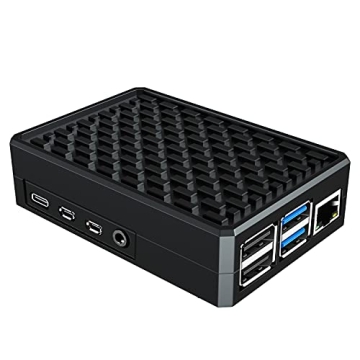 Miuzei Raspberry Pi 4 Aluminium Case - Cooling & Protection