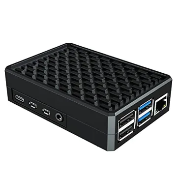 Miuzei Raspberry Pi 4 Aluminium Case - Cooling & Protection