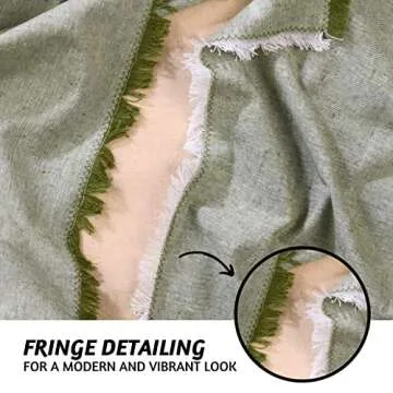 Folkulture Cloth Napkins Set of 12 Green Washable Napkins