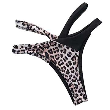 Lilosy Criss Cross Cutout High Cut Bikini Set for Women