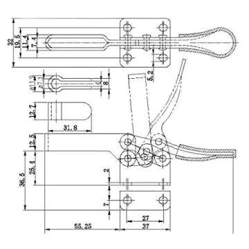 XRPAOWA Toggle Clamp 201B Heavy Duty 198Lbs Capacity