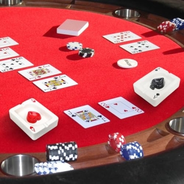 Unique Ace of Spades Ceramic Ashtray for Smokers