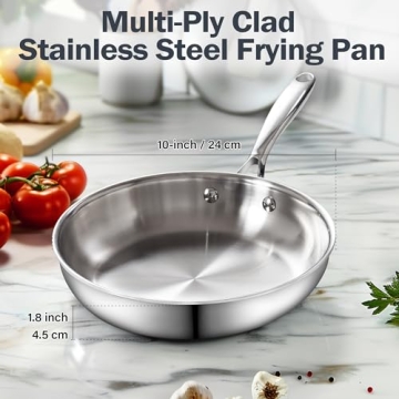 Cooks Standard Multi-Ply Frying Pan Stainless Steel 10 Inch