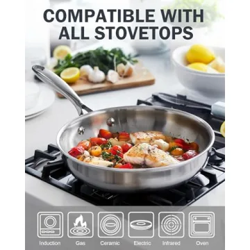 Cooks Standard Multi-Ply Frying Pan Stainless Steel 10 Inch