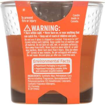 Glade Pumpkin Spice Things Up Candle 3.4 Oz - Fall Fragrance