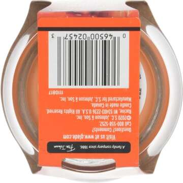 Glade Pumpkin Spice Things Up Candle 3.4 Oz - Fall Fragrance