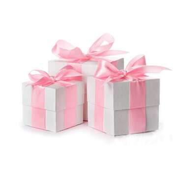 Solid Color Double Faced Pink Satin Ribbon 1/2" X 25 Yards, Ribbons Perfect for Crafts, Wedding Decor, Bow Making, Sewing, Gift Package Wrapping and More