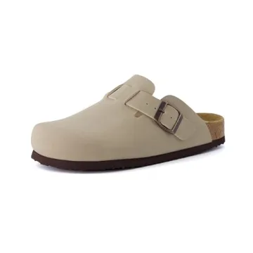 CUSHIONAIRE Hana Womens Clogs | Vegan Suede Comfort Slip-Ons with Arch Support