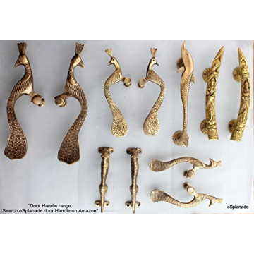 eSplanade - 7.5" Jaguar/Tiger - Brass Door Handle | Home Decor | Door Decor | Door Pull | Door Accessories | Door Handle Set of 2