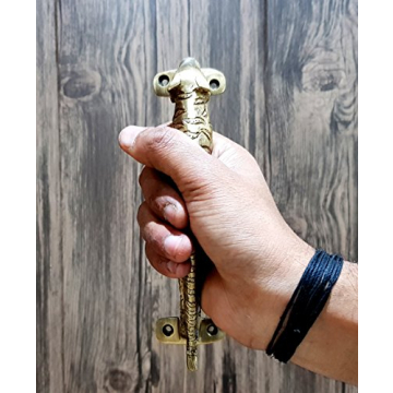 eSplanade - 7.5" Jaguar/Tiger - Brass Door Handle | Home Decor | Door Decor | Door Pull | Door Accessories | Door Handle Set of 2