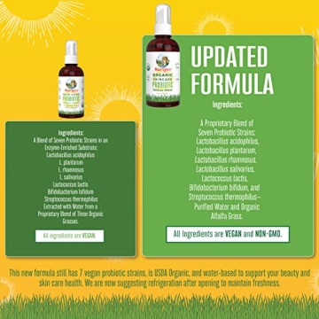 Organic Probiotic Spray for Skin & Gut Health - Vegan, Non-GMO