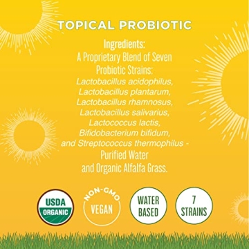 Organic Probiotic Spray for Skin & Gut Health - Vegan, Non-GMO