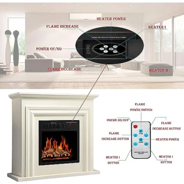 Elegant Antarctic Star 36" Electric Fireplace