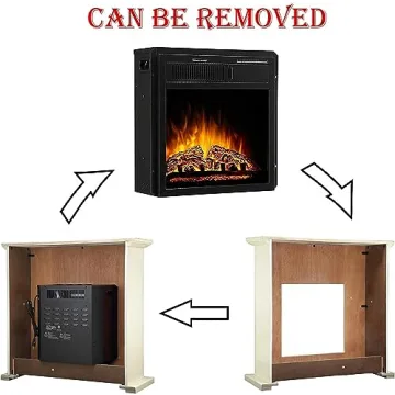 Elegant Antarctic Star 36" Electric Fireplace