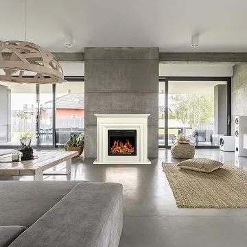 Elegant Antarctic Star 36" Electric Fireplace