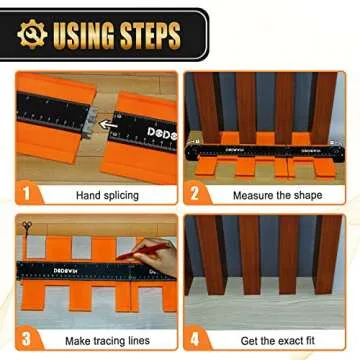 dodowin Connectable Contour Gauge 10+5inch, Mens Valentines Day Gifts for Men Dad Him Husband,for Adult Men, Super Gauge Outline Shape Tool, Woodworking Tools, Birthday Gifts Ideas