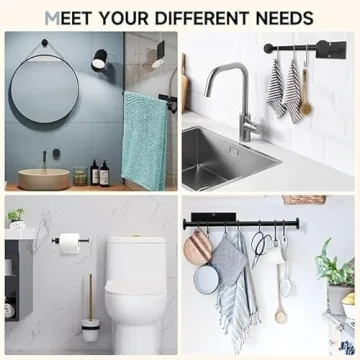 FISHCLOUD Wall Mount Paper Towel Holder - Easy Install At Home