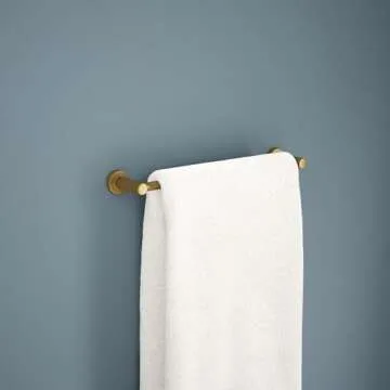 Franklin Brass Adjustable Towel Bar Satin Gold 15.5-29 in