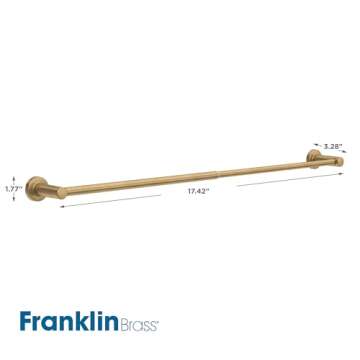 Franklin Brass Adjustable Towel Bar Satin Gold 15.5-29 in