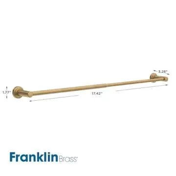 Franklin Brass Adjustable Towel Bar Satin Gold 15.5-29 in