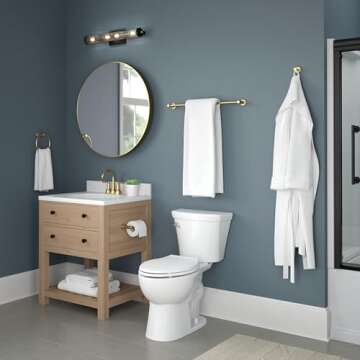 Franklin Brass Adjustable Towel Bar Satin Gold 15.5-29 in