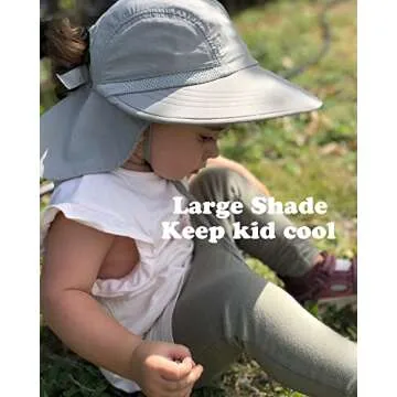 Camptrace Toddler Sun Hat - Adjustable UV Protection