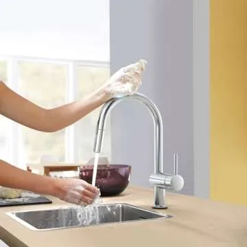 GROHE 31359002 Minta Touchless Pull-Down Kitchen Faucet Chrome