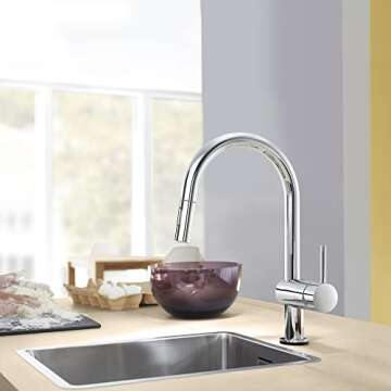 GROHE 31359002 Minta Touchless Pull-Down Kitchen Faucet Chrome