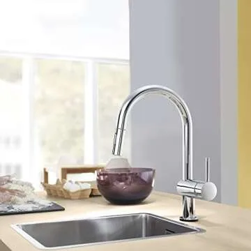 GROHE 31359002 Minta Touchless Pull-Down Kitchen Faucet Chrome