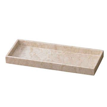 Creative Home Natural Champagne Marble Vanity Tray – Elegant Organizing Solution