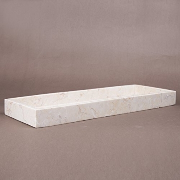 Natural Champagne Marble Vanity Tray for Stylish Organization